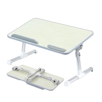 Table de chevet réglable en aluminium MDF pour ordinateur portable, offre spéciale, grande taille, tour de lit, 240-320mm, hauteur inclinable sur 36 degrés