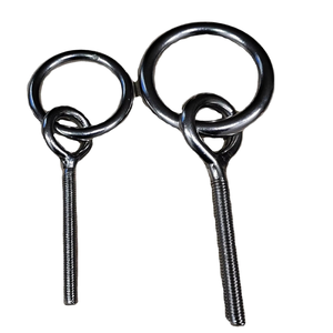 Mạ kẽm thép carbon hitching Vòng Bolt Rope <span class=keywords><strong>Hook</strong></span> với vòng Hàn ISO tiêu chuẩn Metric Hệ thống đo lường lớp 4.8/5.8/8.8 - Product Image 1