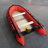 Bateau Gonflable de Haute Qualité 360cm en PVC, Bateau à Rames Aquatique pour Fêtes en Plein Air