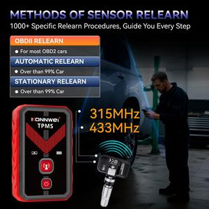 Alat Pemrograman TPMS Nirkabel KONNWEI 2026 315/433mhz dengan 4 Buah Sensor Ban TPMSLINK - Product Image 3