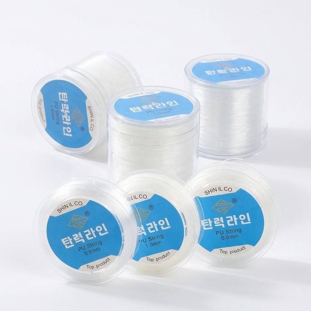 Korean Transparent Elastic Cord for DIY Bracelet Making Jewelry Beading String Stretch Thread Wholesale Jewelry Accessories