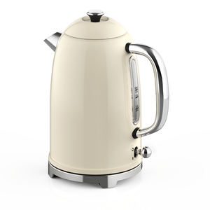 Bouilloire électrique rétro vintage 2,0 L en acier inoxydable, avec arrêt automatique et protection contre l'ébullition à sec, appareils électroménagers multicolores - Product Image 1