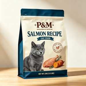 Shelf Display Flat Bottom Pet Food Pouch Custom Moisture Proof High Barrier Durable Eco-friendly Food Grade Plastic <b>Bag</b> 4lb - Product Image 4