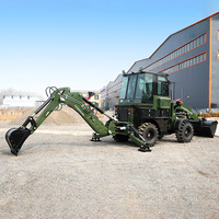 Chargeuse-pelleteuse 4x4 LANDWARD à prix d'usine, petite chargeuse-pelleteuse-excavatrice chinoise
