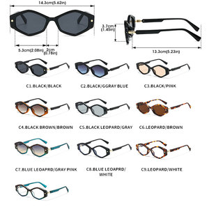 Gafas de Sol Personalizadas con Logotipo 2026, Diseño Hexagonal con Remaches, Protección UV400, Estilo Y2K, para Hombre y Mujer - Product Image 6