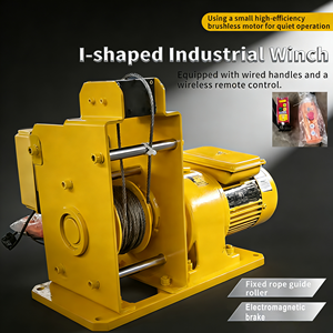 Industriële lier met fail-safe elektromagnetische rem: draadloos op afstand bedienbaar voor industrieel hijsen en trekken - Product Image 2