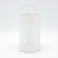 Sac de maquillage en TPU maillé transparent blanc avec poignée, vente en gros d'usine, pochette personnalisable avec logo, sac cosmétique de voyage portable pour femmes