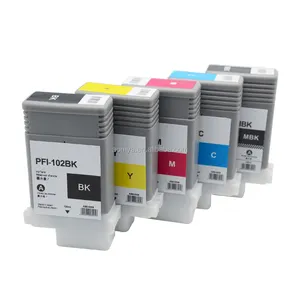 Compatible ink cartridge for Canon PFI 102 for Canon iPF 605 700 PRINTER