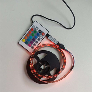 Mini <span class=keywords><strong>bande</strong></span> <span class=keywords><strong>lumineuse</strong></span> USB à <span class=keywords><strong>LED</strong></span>, 24 clés, télécommande, bricolage, décor de fond de la télévision d'intérieur, <span class=keywords><strong>bande</strong></span> <span class=keywords><strong>lumineuse</strong></span> - Product Image 4
