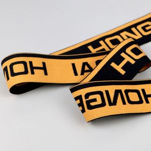 Strong Colorful Jacquard <b>Elastic</b> With Customized Logo for Garment Accessories Underwear Waist Band - Product Image 5