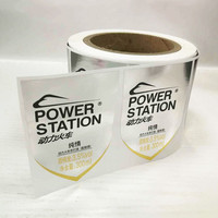 Etiquetas Adhesivas Impermeables de Color Plateado Metalizado Brillante, Impresión Personalizada para Vino, Cerveza, Café y Productos de Bebidas