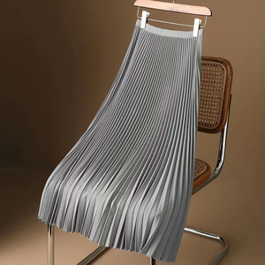 <span class=keywords><strong>Jupe</strong></span> plissée unie haut de gamme en <span class=keywords><strong>satin</strong></span>, style japonais, anti-plis, taille haute, <span class=keywords><strong>mi</strong></span>-<span class=keywords><strong>longue</strong></span>, au-dessus du genou, fine, été 2026 - Product Image 6