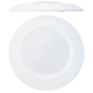 Plafonnier LED <span class=keywords><strong>KOOMAN</strong></span> moderne blanc 6 pouces en aluminium 15W 1200LM CRI 80 Dimmable 5000K IP20 pour maison et bureau, montage en surface ou suspendu - Product Image 2