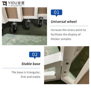 Kabinet <span class=keywords><strong>Display</strong></span> ubin multifungsi dengan rak Showroom kustom dan alas berputar - Product Image 4