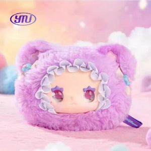 Vente chaude 100% authentique belle <span class=keywords><strong>Emma</strong></span> boules moelleuses série boîtes aveugles mignon vinyle en peluche visage porte-clés 8 pièces/boîte poupées décoratives - Product Image 5