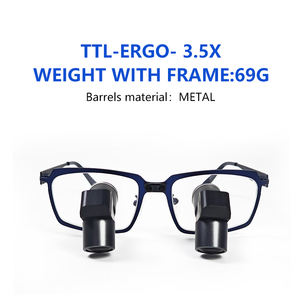 Burite kaca optik logam TTL ERGO, baru 3,5x bedah gigi lup ENT desain ergonomis ringan Kelas A + - Product Image 2