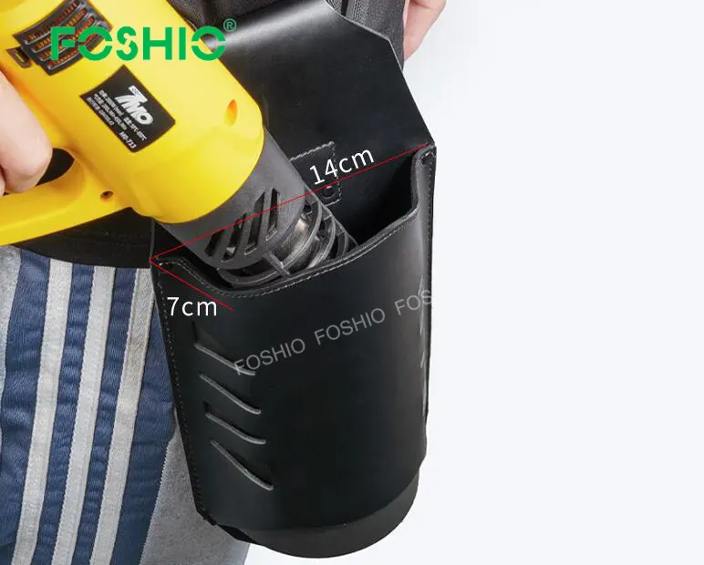 Foshio Car Film Tools Anti-Scalding Grill Gun Special Waterproof Pu Leather Heat Gun Belt Pouch