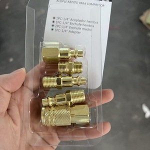ชุดข้อต่อเร็ว 1/4 NPT ข้อต่อเกลียวตัวผู้ตัวเมีย ชิ้นส่วนนิวเมติก - Product Image 4