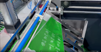 Machine à fabriquer des sacs à fleurs en plastique PE/BOPP/OPP entièrement automatique/semi-automatique à grande vitesse Debang DFHQ-1000mm