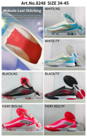 Chaussures de football professionnelles personnalisées pour hommes en gros – Crampons FG, AG, TF – Baskets à crampons légères pour l'entraînement sportif