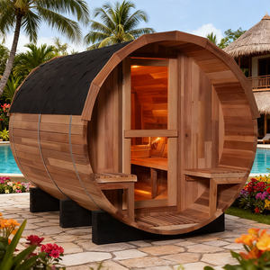 <span class=keywords><strong>Sauna</strong></span> de Madeira Personalizável para 2-4 Pessoas, Preço de Atacado, <span class=keywords><strong>Sauna</strong></span> de Barril de Madeira para Venda - Product Image 1