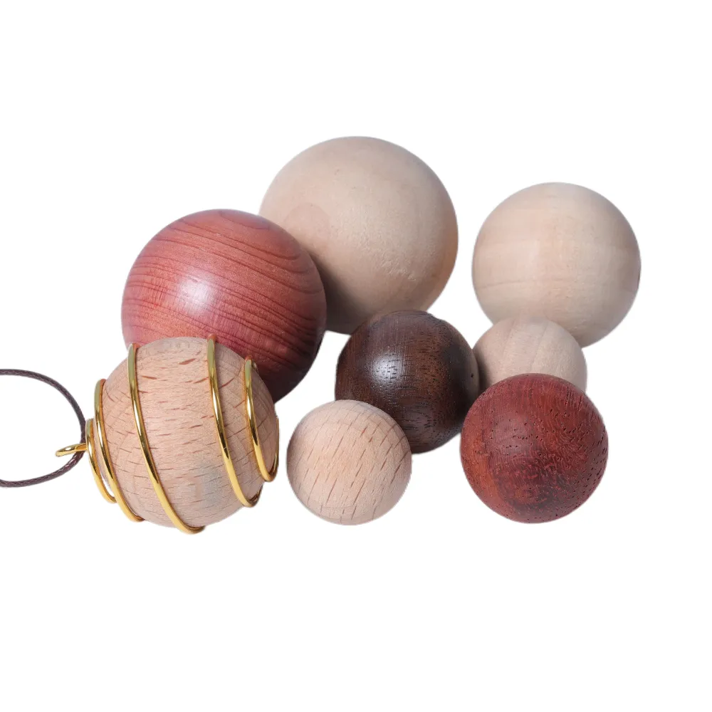 Ronde Houten Bal Onafgewerkte Natuurlijke Ronde Hardhouten Ballen Voor Diy Ambachtelijke Neus En Huisdecoratie Perfect Voor Ambachten, Decoreren