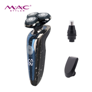 <span class=keywords><strong>Afeitadora</strong></span> MAC <span class=keywords><strong>Styler</strong></span> Glossy con Base de Carga Desmontable, Lavable, para Afeitado en Seco y Húmedo, Ideal para Viajes, <span class=keywords><strong>Afeitadora</strong></span> Premium para Hombre para el Cuidado Diario - Product Image 5