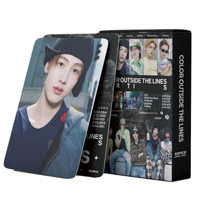 Kpop Photo Card 55pcs/box CORTIS COLOR Outside LINES Lomo Style Thank You Customized Digital Printing Paper Promotional Products