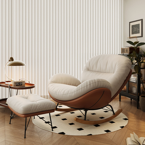 <span class=keywords><strong>Fauteuil</strong></span> simple design de style rétro luxueux <span class=keywords><strong>fauteuil</strong></span> compact <span class=keywords><strong>en</strong></span> plumes pour petits appartements balcon salon - Product Image 4