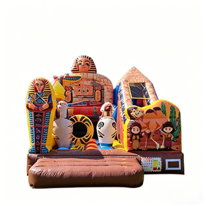Toboggan gonflable sur le thème de l'Égypte ancienne, château gonflable durable en PVC pour enfants, idéal pour les fêtes - Product Image 4