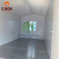 Cbox Maison familiale résidentielle en zone froide, maison en zone neigeuse, maison modulaire préfabriquée à toit en pente, maison conteneur