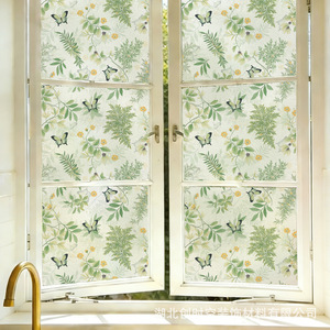 Csk Nature Pattern Window Film Translucent Antistatic Privacy Sticker For Home Bathroom - Product Image 2