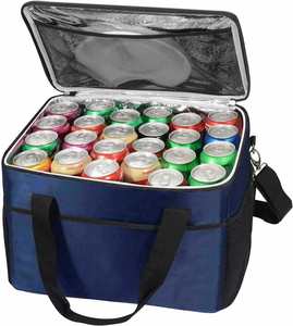 Custom Lightweight Large Portable Can Insulated Thermal Lunch <b>Cooler</b> Bag <b>Box</b> for Camping Picnic Beach Grocery Shopping - Product Image 1