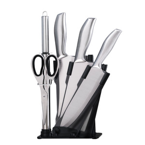 Juego de cuchillos de acrílico de seis piezas con mango de acero, juego de cuchillos de cocina, juego de cuchillos para cortar, juego de cuchillos domésticos, juego de regalo, en stock. - Product Image 5