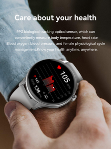 VALDUS 2023 Montre connectée ronde AMOLED HK85 NFC Montre connectée étanche IP68 Appareil portable Montre intelligente tendance - Product Image 5