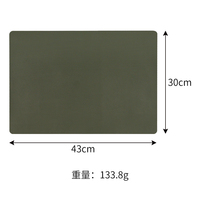Nouveau Tapis de Table Double Face en Cuir PU Imperméable et Anti-Huile, Antidérapant et Facile à Nettoyer, Idéal pour Bureau et Usage Domestique