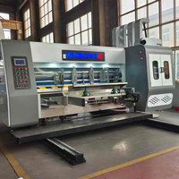 Machine de découpe et d'impression flexographique entièrement automatique pour boîtes en carton ondulé avec rainurage RS4
