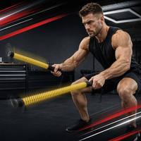 Corde de combat portable personnalisable en acier à ressort lestée sans fil pour entraînement de force en salle de sport