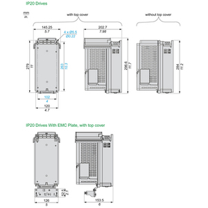 3P 7.5KW 380~460V ความถี่เสริม ATV610U75N4Z สำหรับตัวแปลง - Product Image 2