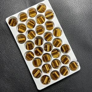 Double Flat Emerald Cut 10x13x2mm Natural Yellow Tiger Eye Gemstones - Product Image 3