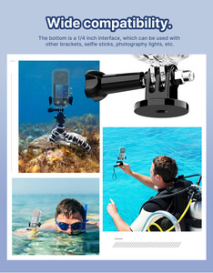 Carcasa subacuática <span class=keywords><strong>Insta</strong></span> 360 de plástico de alta calidad, estuche de buceo impermeable de 45M para <span class=keywords><strong>c</strong></span>ámara Insta360 ONE X3 - Product Image 5