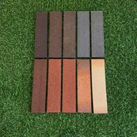 Tuiles murales extérieures en briques d'argile rouge mat 60x240x11mm, résistantes à l'usure, isolation thermique, design moderne, garantie 3 ans pour les écoles