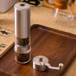 Molinillo de café eléctrico de acero inoxidable MG731D9, molinillo de granos de café automático portátil para uso doméstico y de oficina - Product Image 1