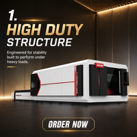 Machine de découpe laser à fibre Raycus 12 kW avec table d'échange, découpeuse de métal CNC