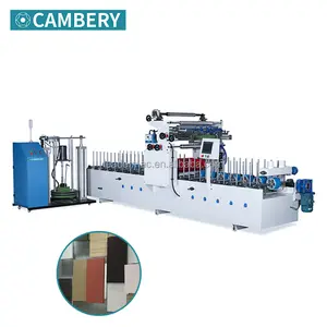 Woodworking Wood Door frame furniture MDF PVC Veneer Laminating Profile Wrapping Machine