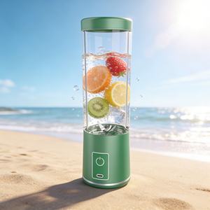 Licuadora Recargable USB-C Compatible con Automóviles, 500 ml, 6 Cuchillas de Acero Inoxidable SUS304, a Prueba de Fugas, para Hacer Smoothies, Resistente, con Batería de ABS - Product Image 1