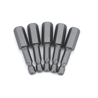 Embout de tournevis hexagonal et à tête fendue CRV S2 en acier allié de 4mm 5mm