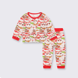 Customized Beautiful Candy Cane Bamboo High Class Red Boy Winter Baby Girl Set Bamboo <strong>Pyjamas</strong> Baby <strong>Christmas</strong> Bamboo Pajamas - Product Image 3
