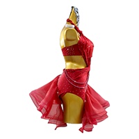 Traje de Baile Latino 2026 381jh, Traje de Competición de Alta Gama, Traje de Flores para Actuación en Blackpool, Vestido Sexy Personalizado para Samba