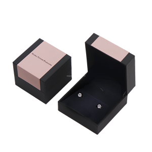 <span class=keywords><strong>GVP</strong></span> Boîte à bijoux en papier rose de couleur assortie populaire Boîte cadeau de bijoux noire personnalisée Paquet de boîte de bague boucles d'oreilles collier de luxe - Product Image 3